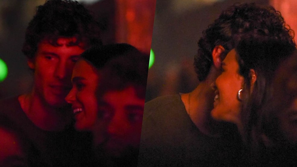 Shawn Mendes e Bruna Marquezine no show de Dua Lipa em São Paulo — Foto: Brazil News