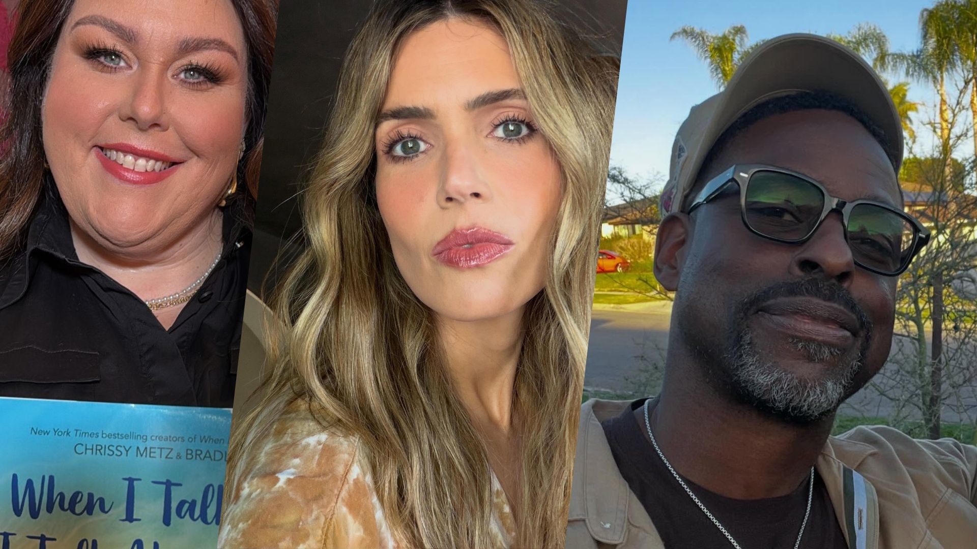 Imagem de atores do elenco de 'This is Us' em momentos diferentes ao longo dos anos