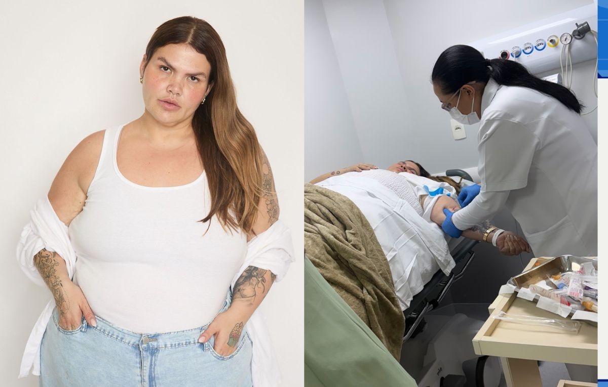 Desmaio de Thais Carla não tem a ver com cirurgia bariátrica, diz marido