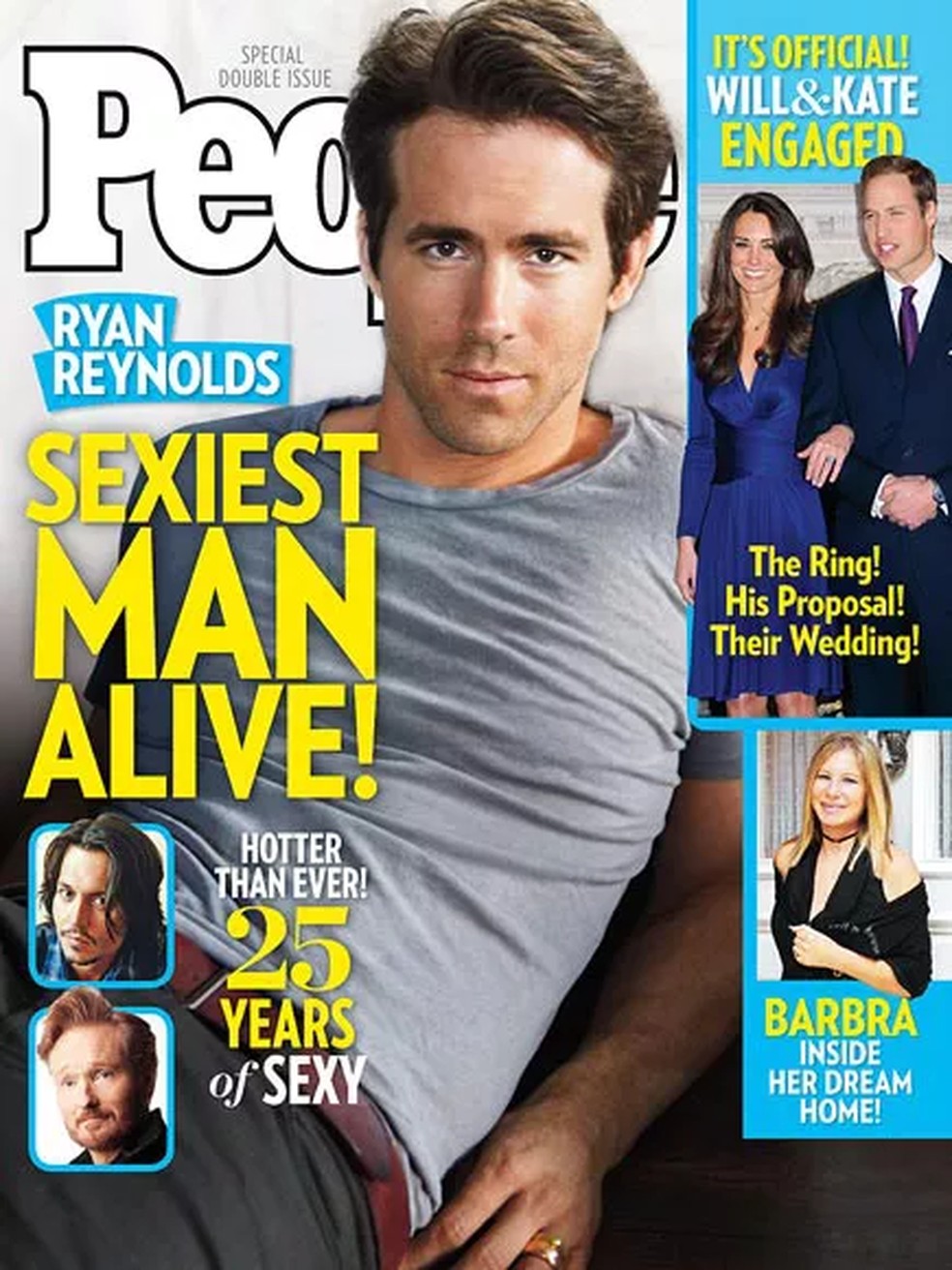 Ryan Reynolds foi eleito homem mais sexy em 2010 — Foto: divulgação