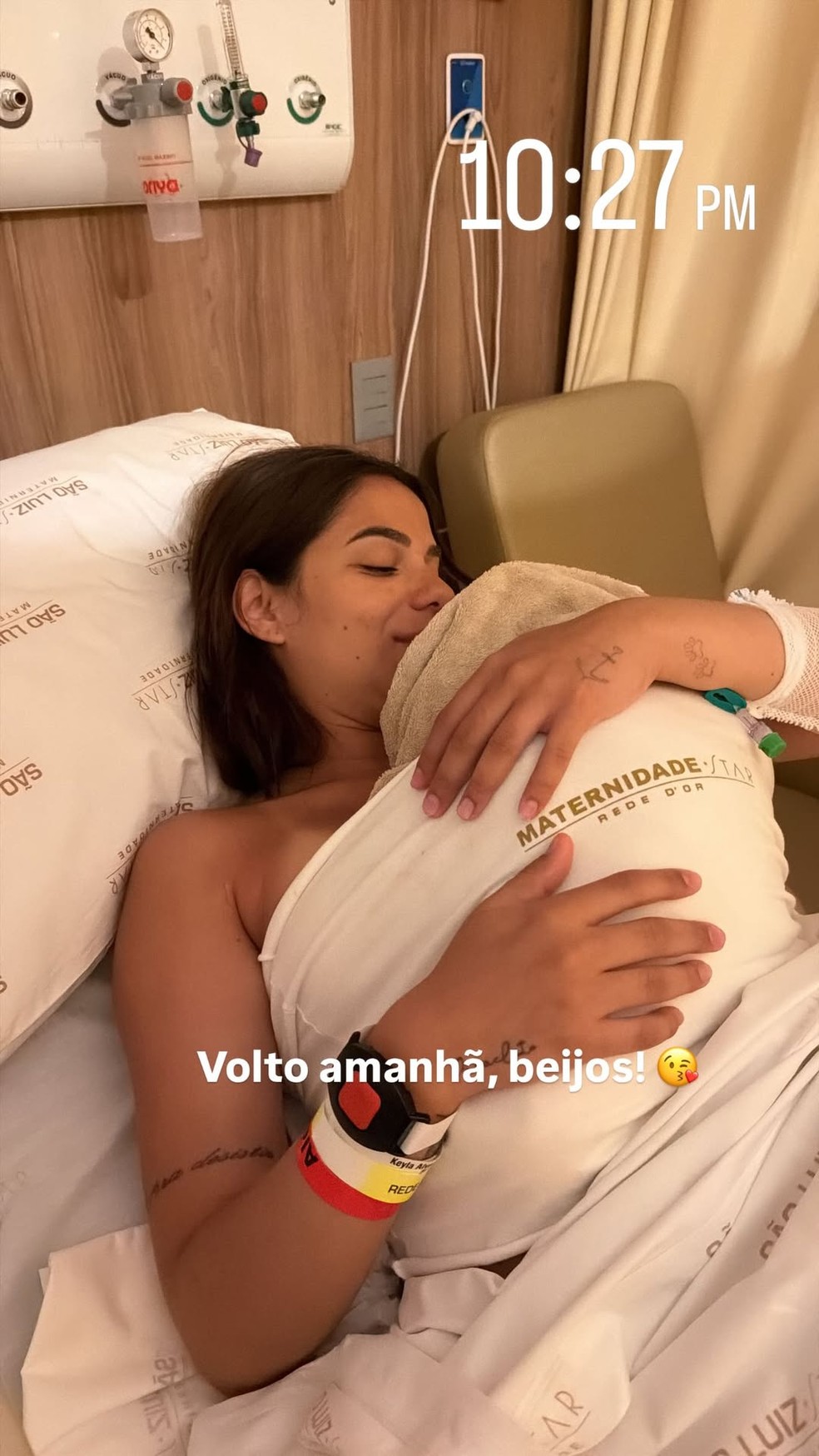 Key Alves compartilha o primeiro registro ao lado da filha, Rosamaria — Foto: Reprodução/Instagram