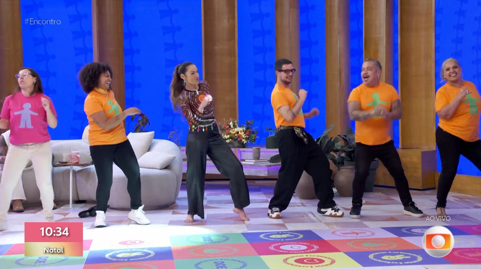 Criança Esperança: Patrícia Poeta e equipe do Encontro se divertem em desafio 'Energia de Gostosa'