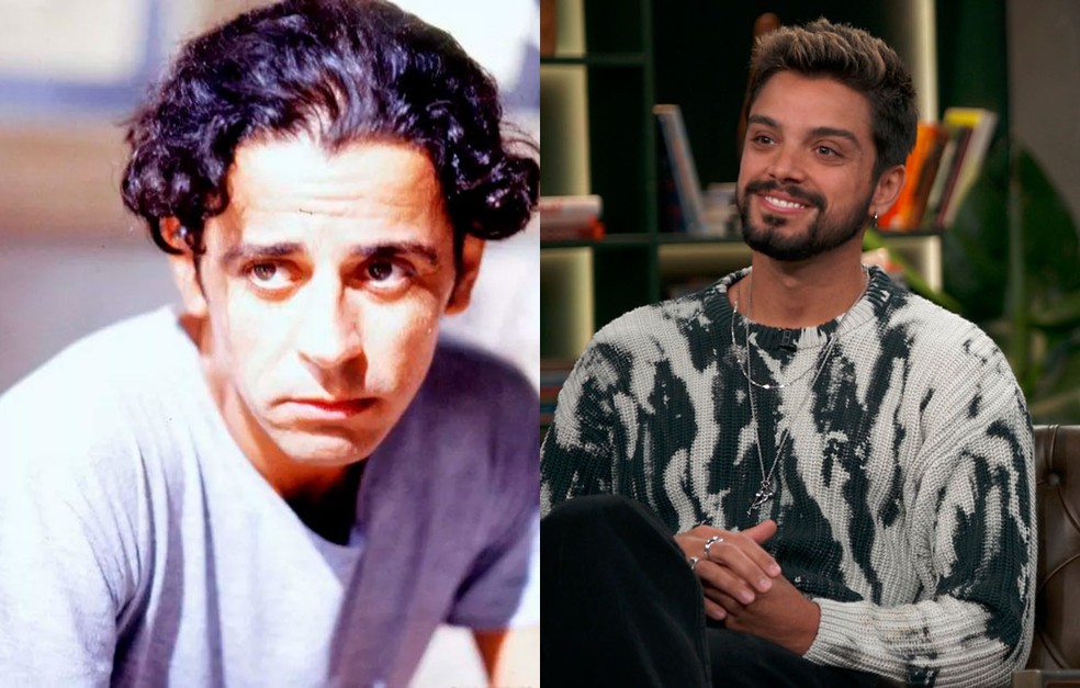 Taumaturgo Ferreira como José Venâncio em Renascer e Rodrigo Simas, que fará o papel na nova versão — Foto: Globo