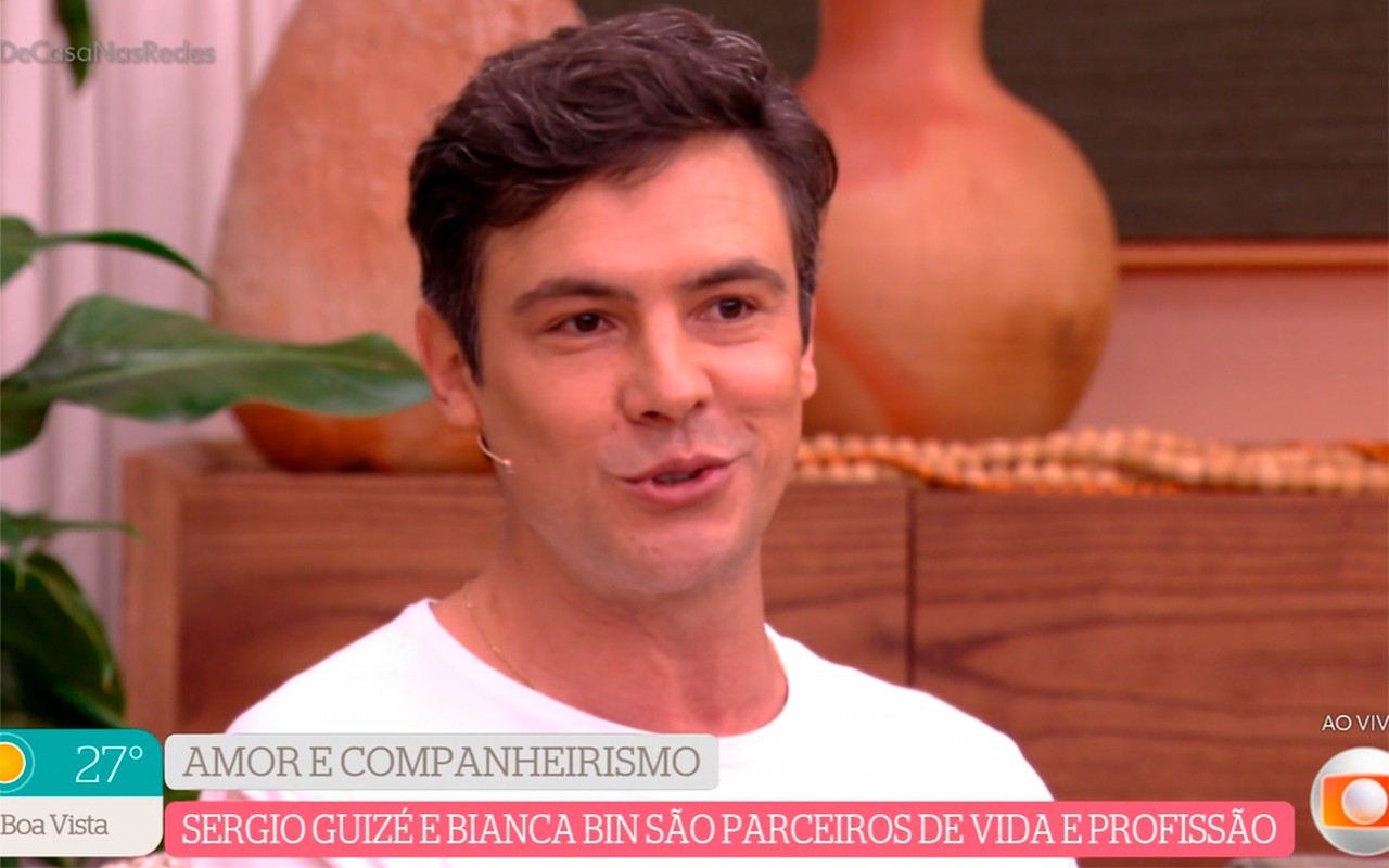 Sergio Guizé ganha recado de Lima Duarte e se derrete por Bianca Bin: 'Meu porto seguro'