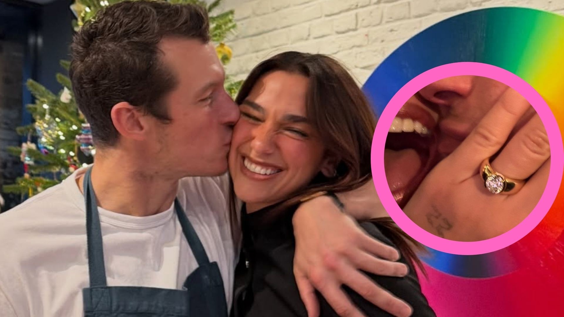 Dua Lipa exibe anel de noivado e impressiona por tamanho