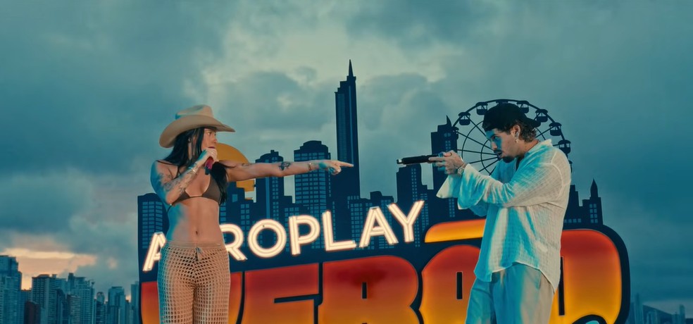 Ana Castela e Z Felipe  Foto: Reproduo/YouTube