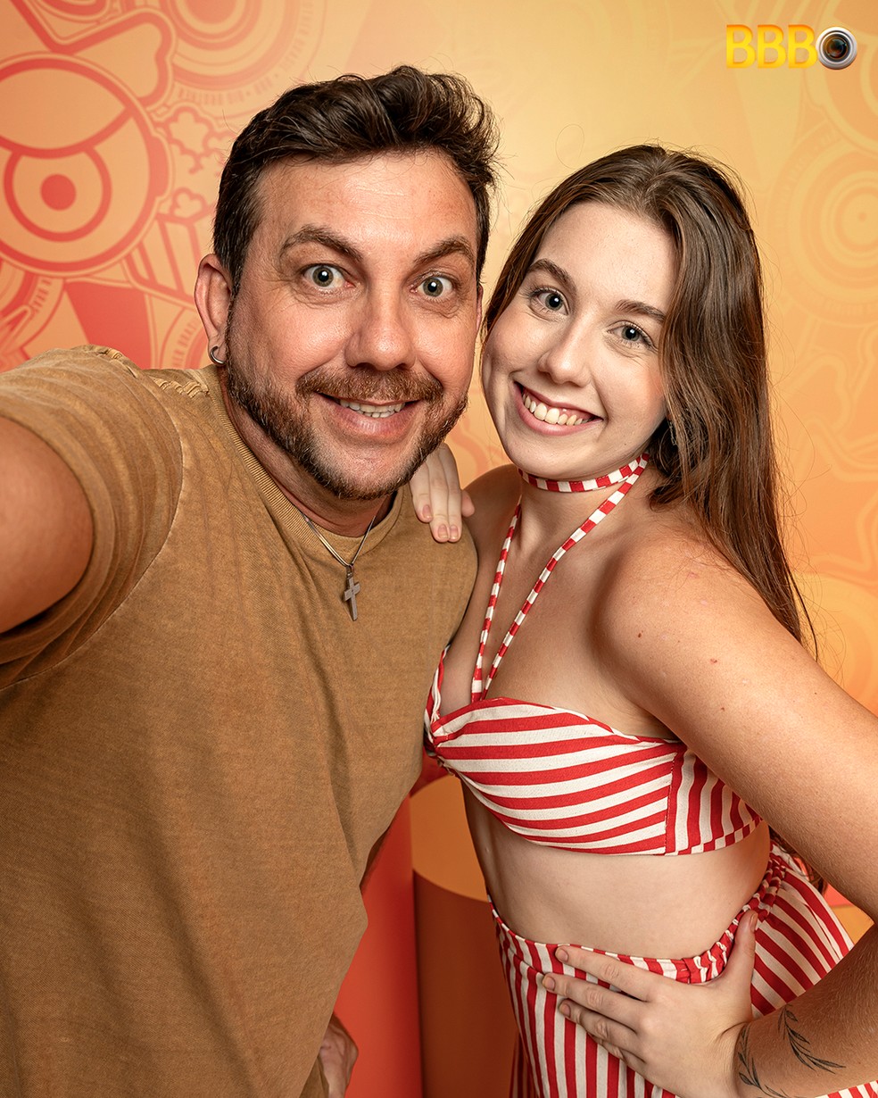 Edilberto e Raissa são pai e filha — Foto: gshow