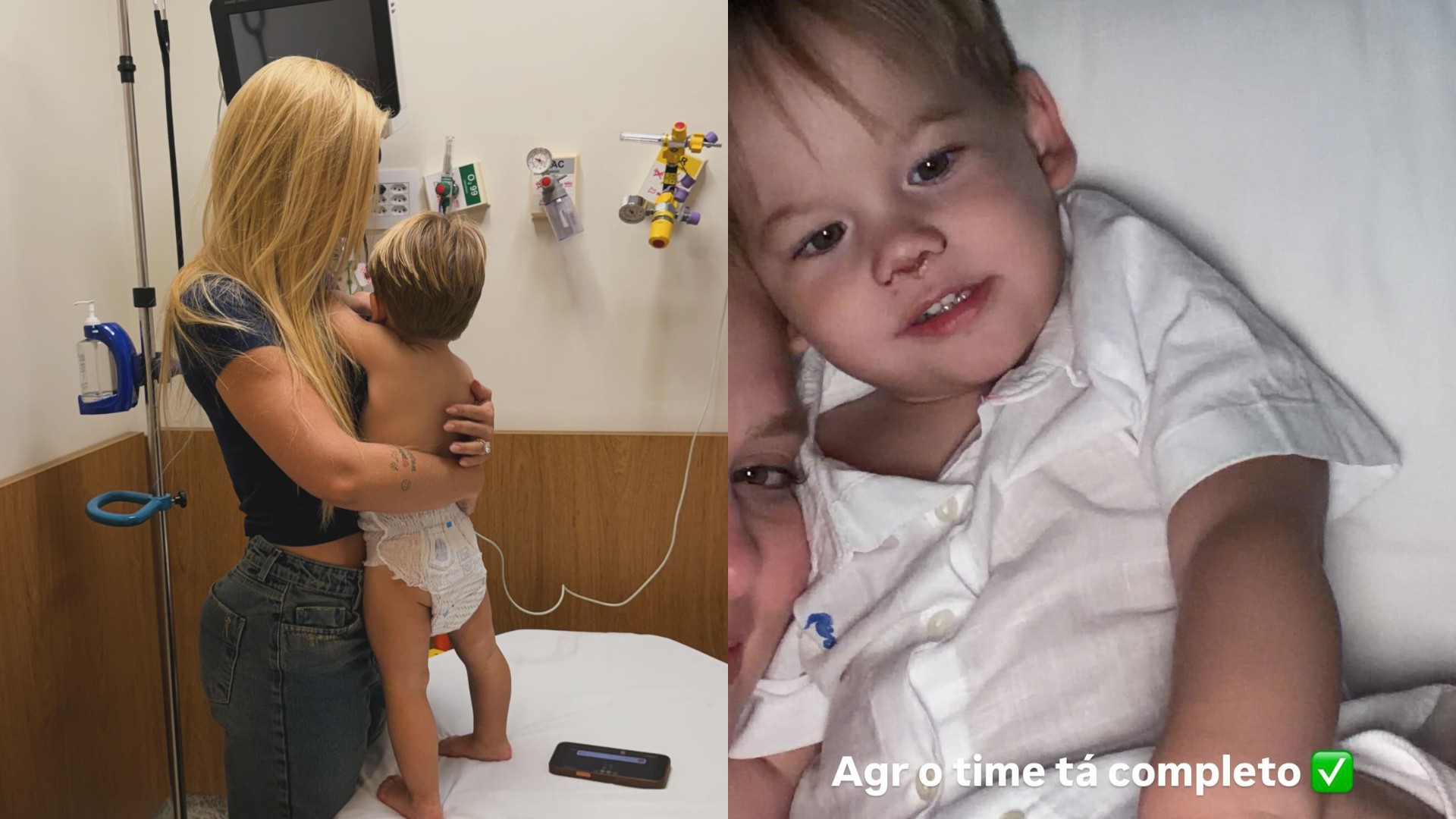 José Leonardo em recuperação após levar pontos no nariz mostrado por Virginia Fonseca