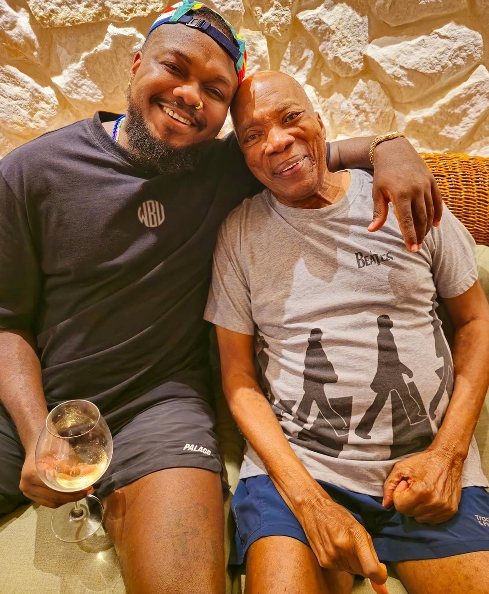 Djonga e Milton Nascimento — Foto: Reprodução do Instagram