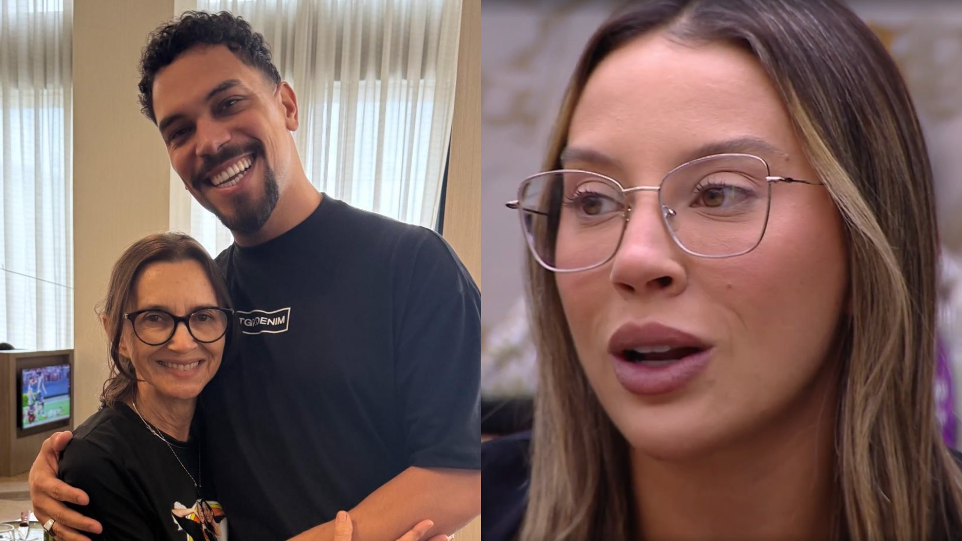 BBB 25: Vinícius mostra encontro com mãe de Renata