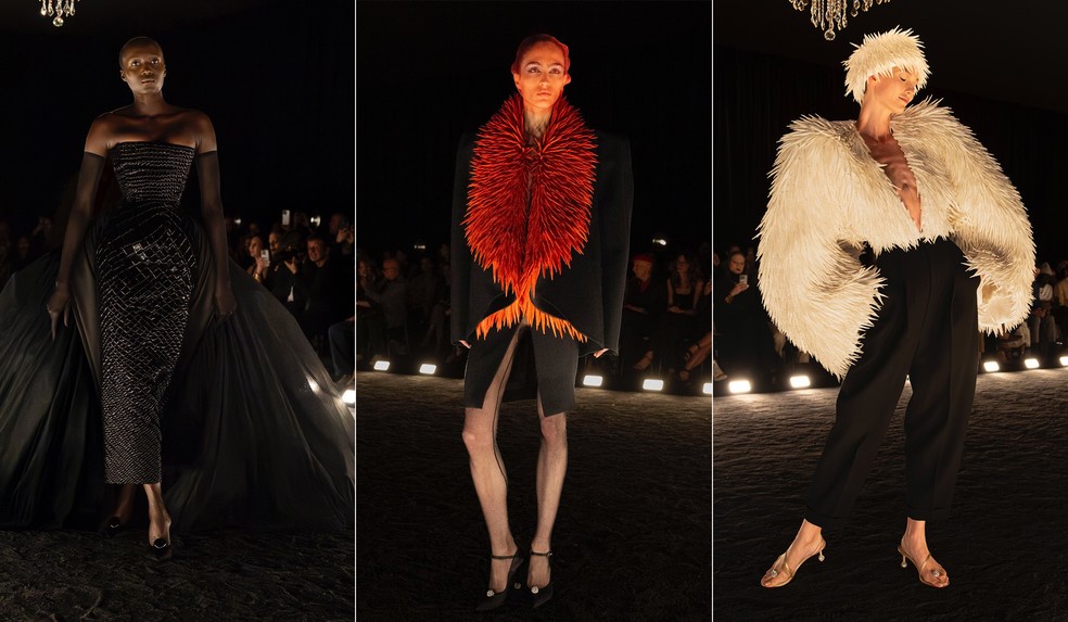 Desfile da Schiaparelli na semana de alta-costura de Paris — Foto: Reprodução/Instagram