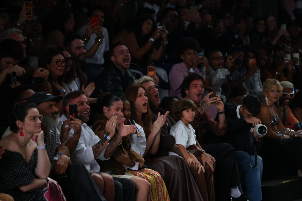 Giovanna e Bruno emocionados — Foto: Fabiano Battaglin/gshow