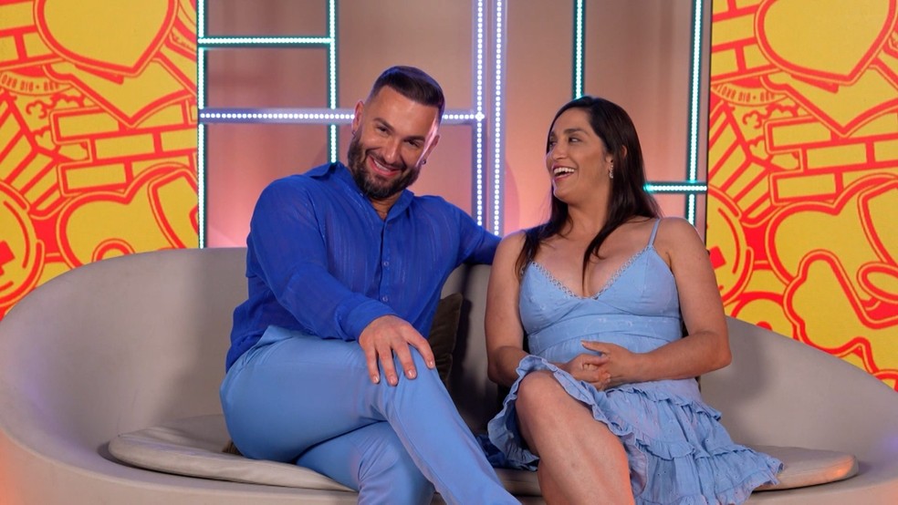 Diego Hypolito e Daniele Hypolito entram em dupla no BBB 25 — Foto: Globo