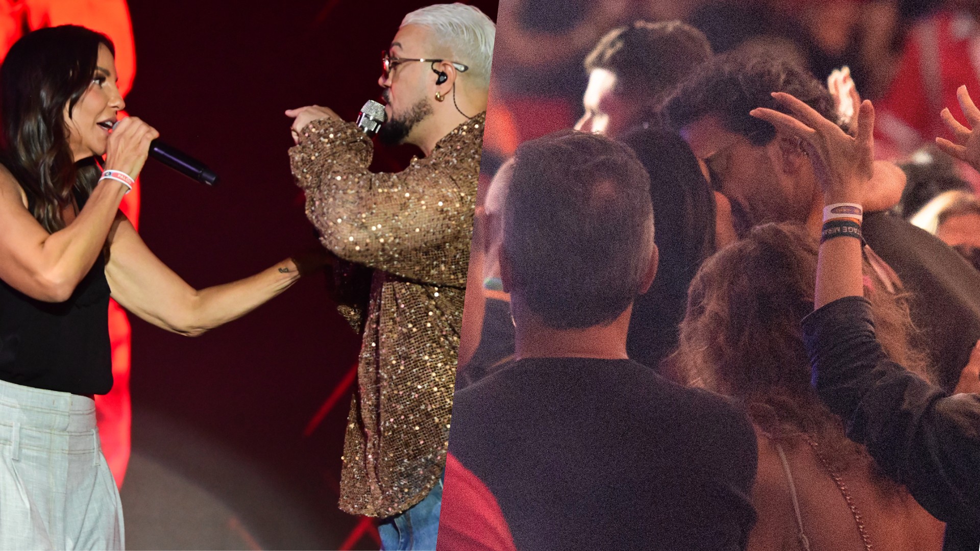 Ivete Sangalo é vista aos beijos com Tiago Maia e brilha no show de Belo