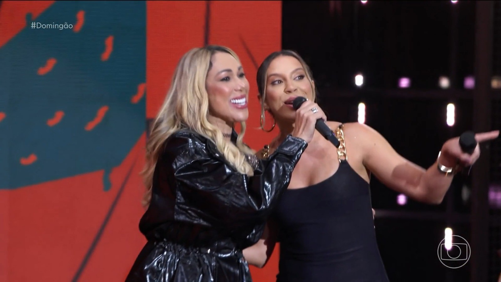 Renata, campeã do BBB 25, solta a voz ao lado de Taty Girl no Domingão com Huck