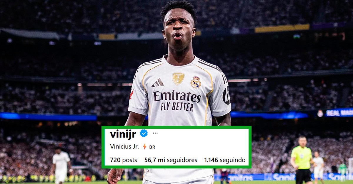 Vini Jr. vira o sexto brasileiro mais seguido do Instagram