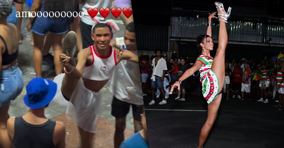 Folião imita abertura de perna de Alane Dias no Carnaval de Salvador e ex-BBB reage
