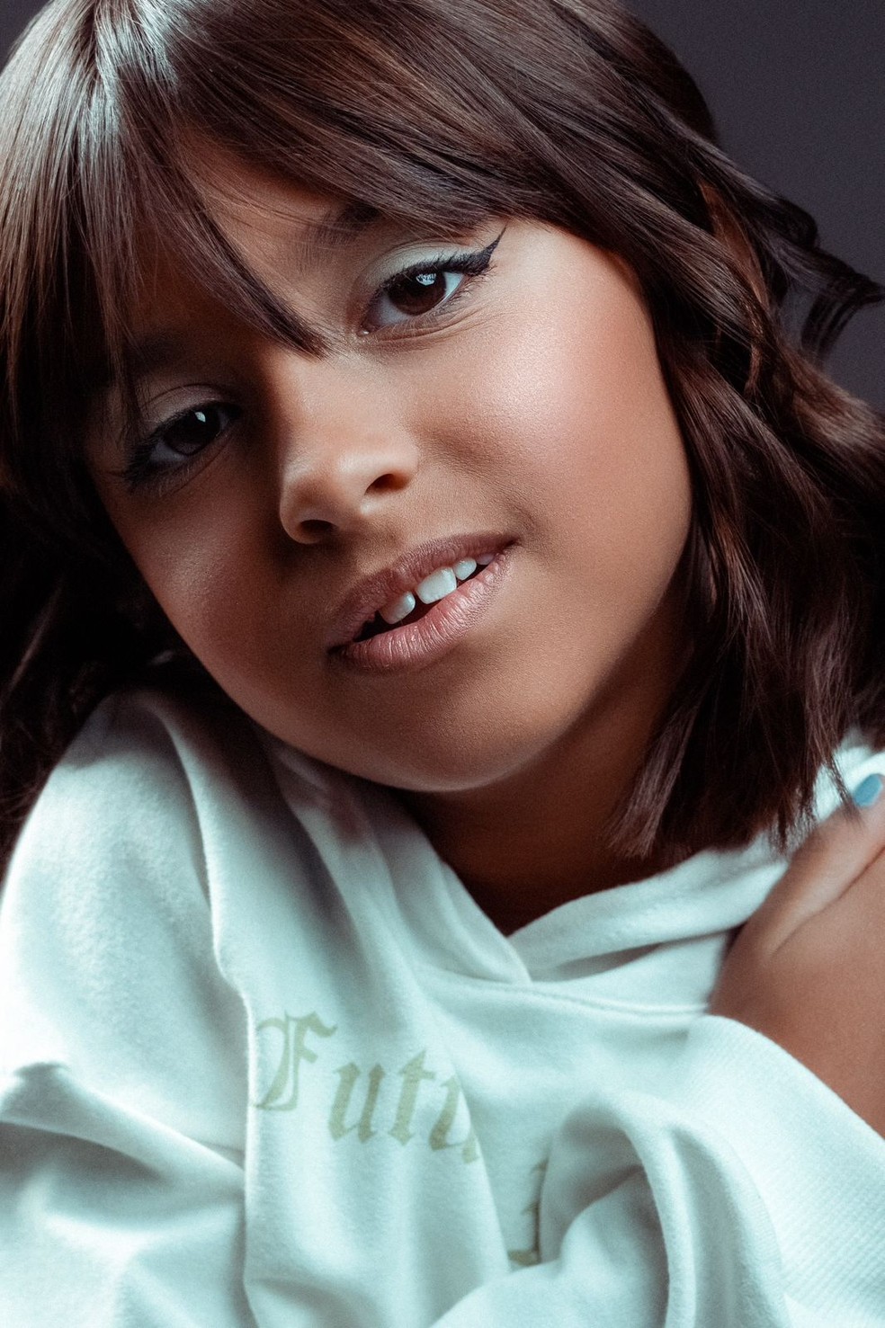 Malena é a cara da mãe, mas com a personalidade do pai, Jesus Luz — Foto: Emanoel Marques/ Divulgação