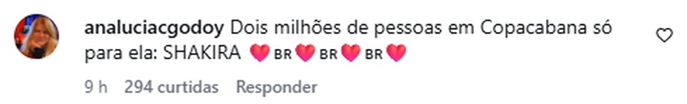 Brasileiros invadem perfil de Gerard Piqué, para exaltar Shakira — Foto: Reprodução/Instagram