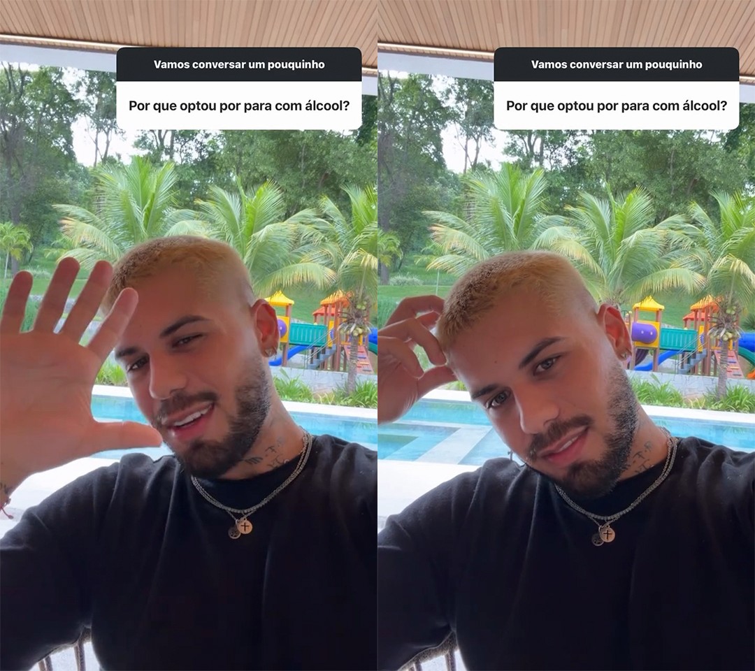 Zé Felipe explica por que decidiu diminuir o consumo de álcool