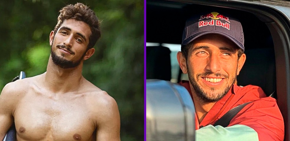 O surfista Lucas Chumbo foi o primeiro eliminado do BBB 20 — Foto: Reprodução/TV Globo/ Redes Sociais
