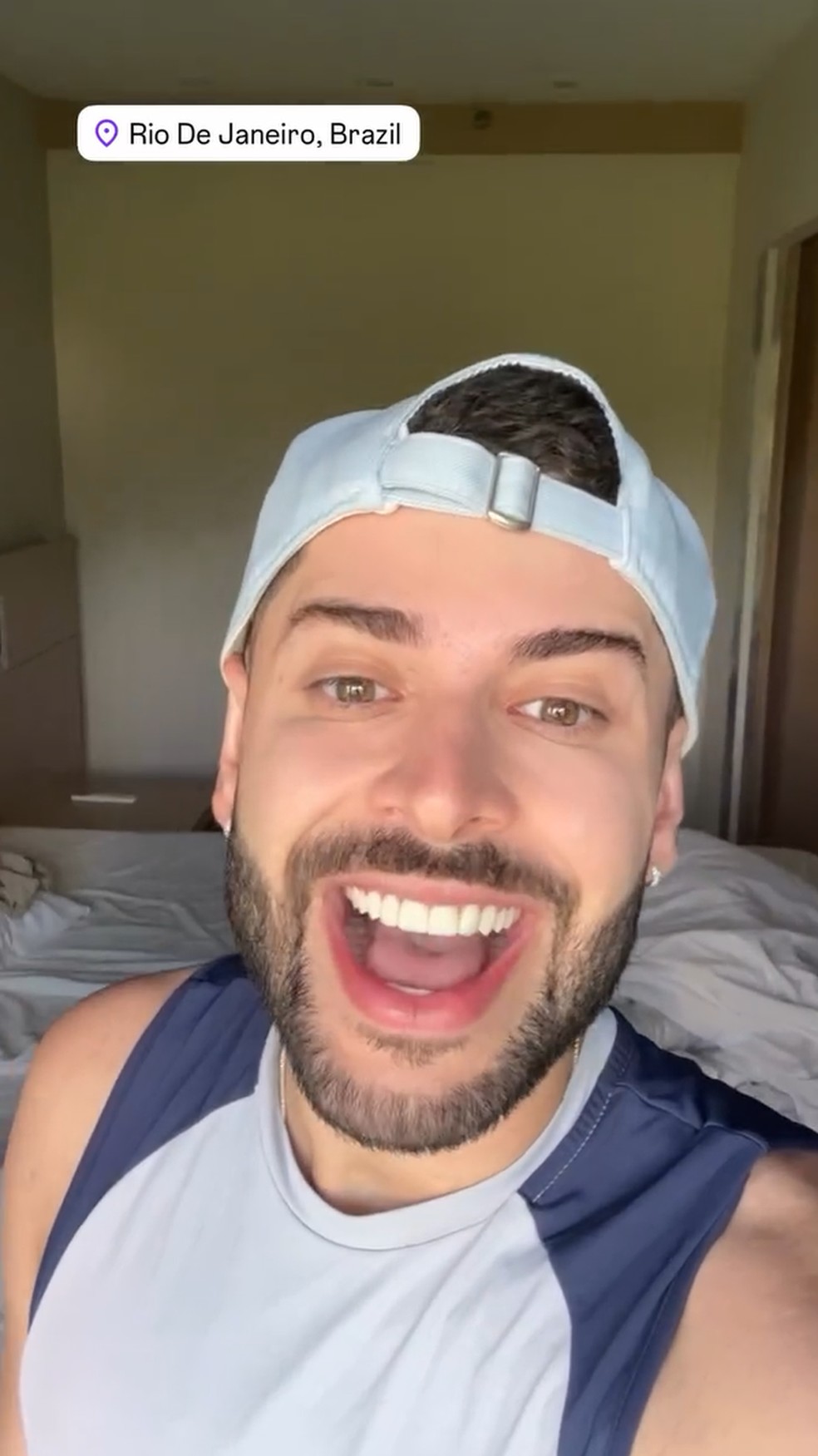 Marcelo chega ao Rio de Janeiro para a final do BBB 26 — Foto: Reprodução/Instagram