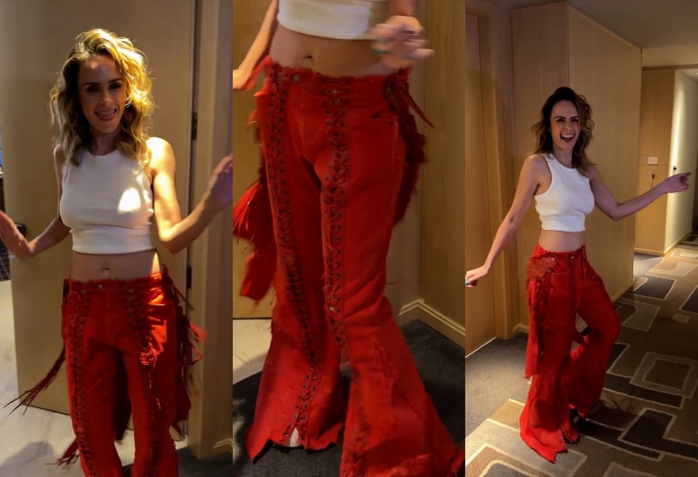 Ana Paula Renault aposta em calça de Ludmilla e chama atenção em Show de  Shakira | Gshow