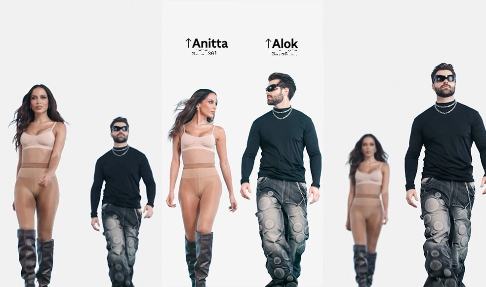 Anitta e Alok lançam parceria musical — Foto: divulgação