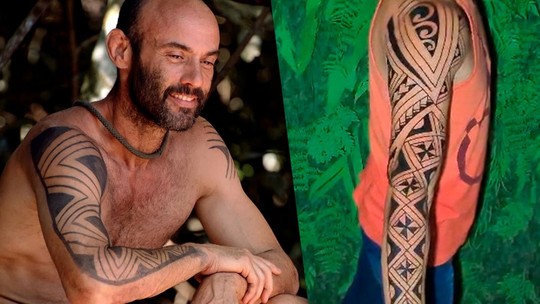Campeão, Dedé faz tatuagem em homenagem ao reality - Foto: (Globo e Arquivo pessoal)