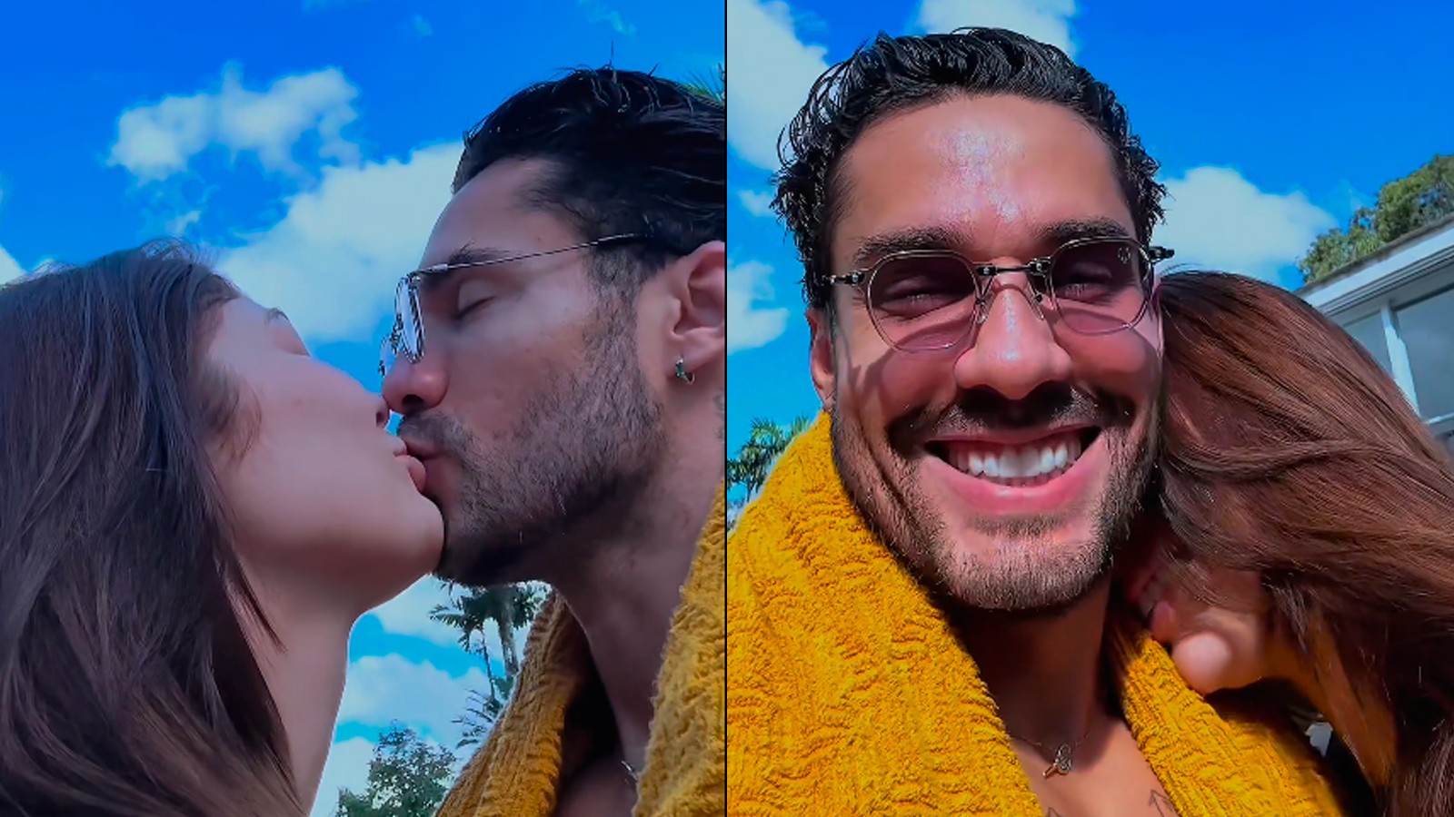 Bil Araújo celebra um ano de casado com surpresa para mulher grávida: 'Escrevi uma carta'