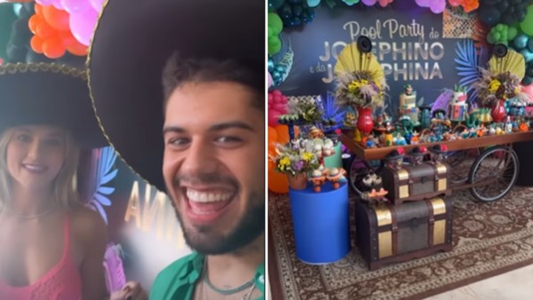 Zé Felipe ganha festa surpresa de Virginia Fonseca na piscina de casa para comemorar  aniversário | Famosos | gshow