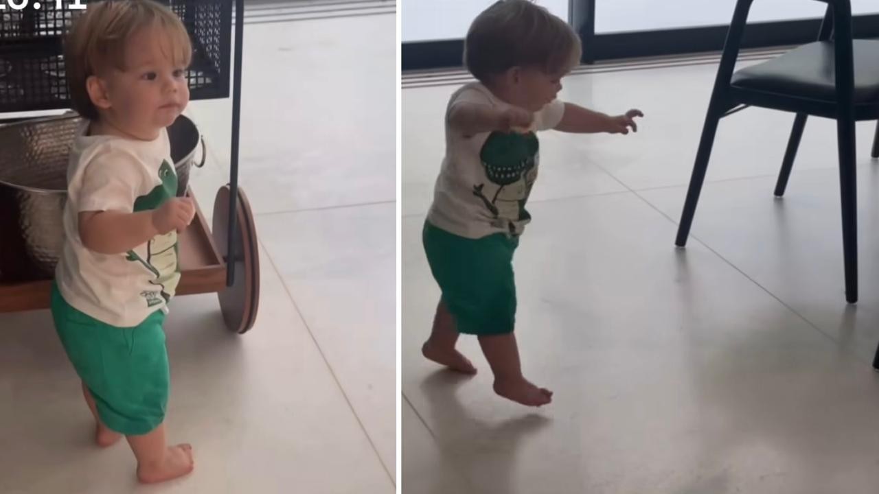 Virginia vibra com o filho José Leonardo andando pela primeira vez: 'Agora é oficial'