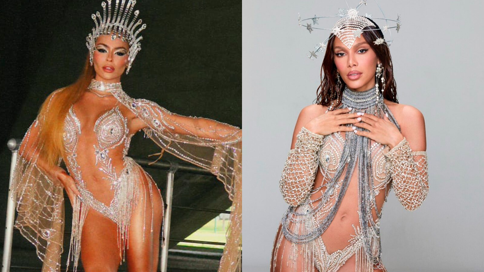 Musa do Salgueiro, Bia Michelle usa fantasia que foi de Anitta para ensaio técnico na Sapucaí