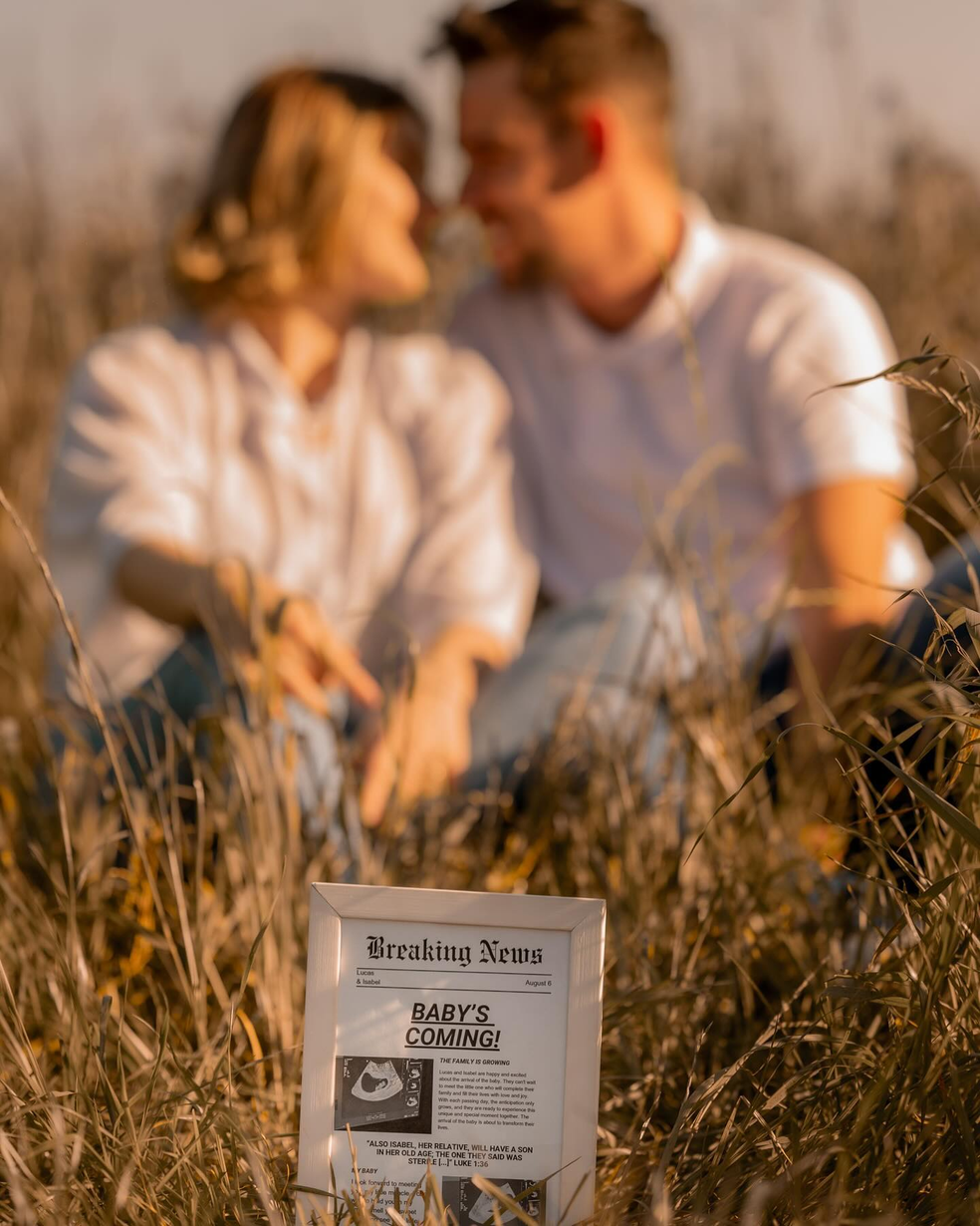 Isabel Veloso e o marido contam que esperam primeiro filho — Foto: Reprodução/Instagram