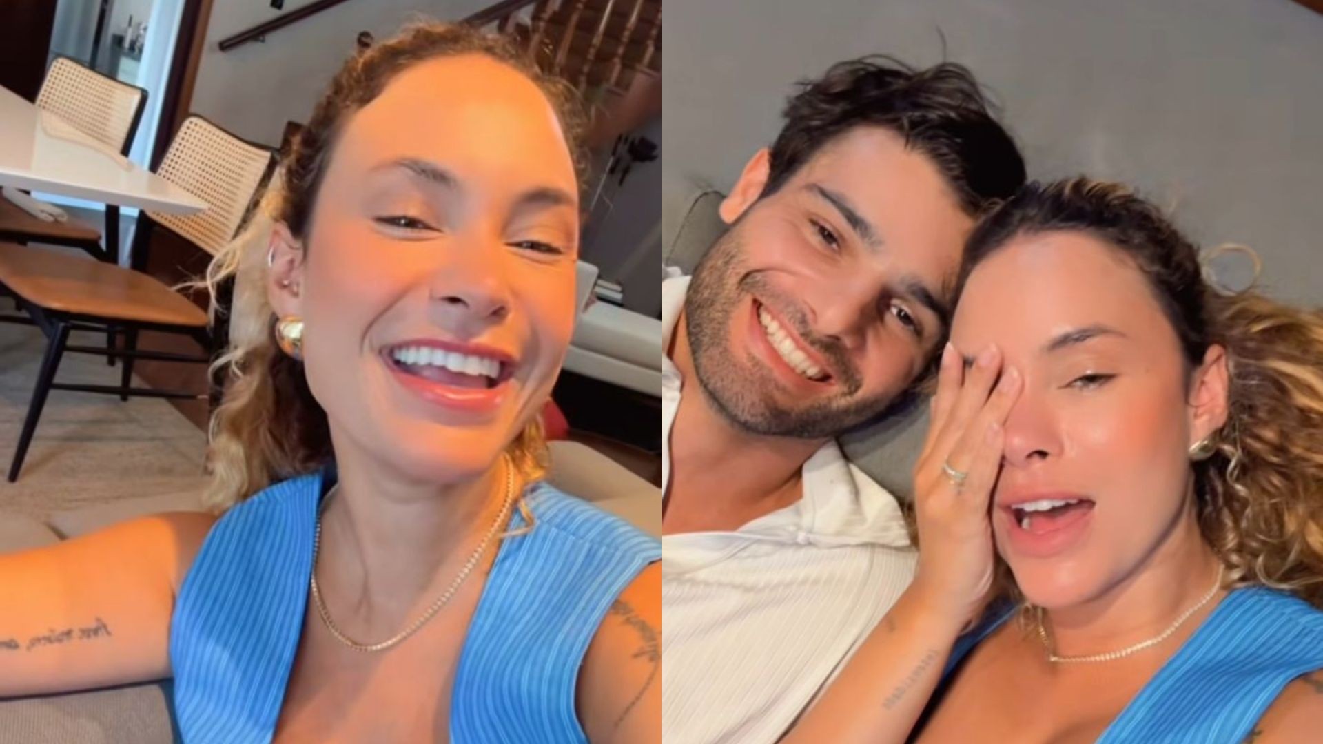 Sarah Andrade volta para casa e fala sobre rotina com namorado: 'Começar uma dieta'