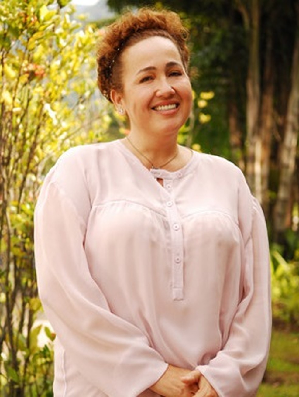 Custódia (Claudia Jimenez) era um anjo em Sete Pecados — Foto: TV Globo