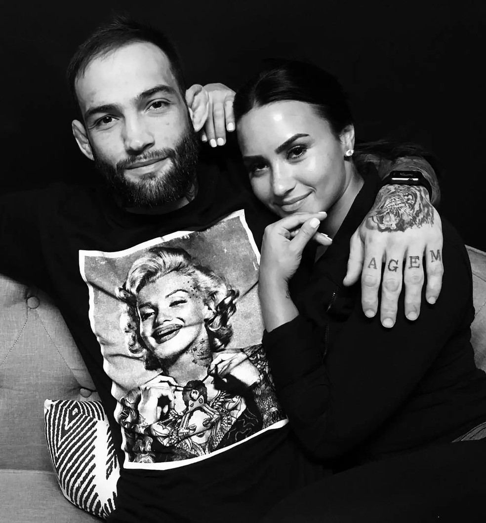 Guilherme Vasconcelos e Demi Lovato — Foto: Reprodução/Instagram