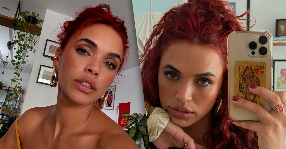 Giovana Cordeiro surge com o cabelo em tom de vermelho