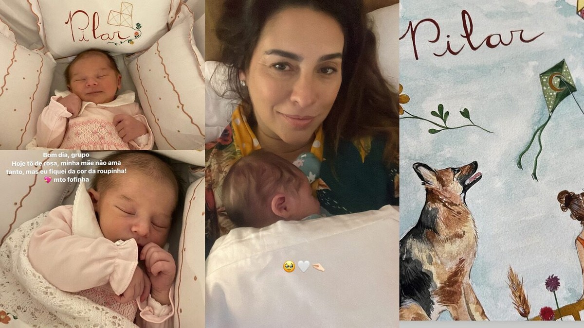 Fernanda Paes Leme e Victor Sampaio deixam maternidade com Pilar - Globo.com