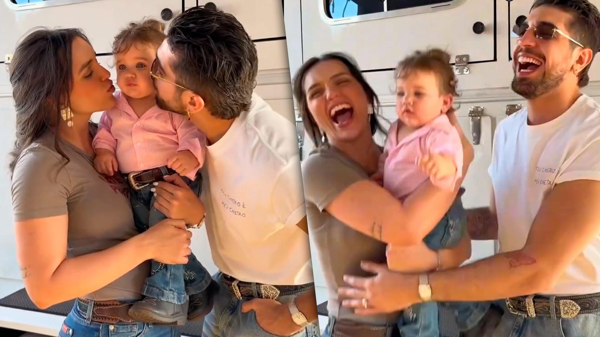 Rafa Kalimann e Nattan entram em trend com a filha Zuza e encantam a web: 'Muito fofa' - Gshow
