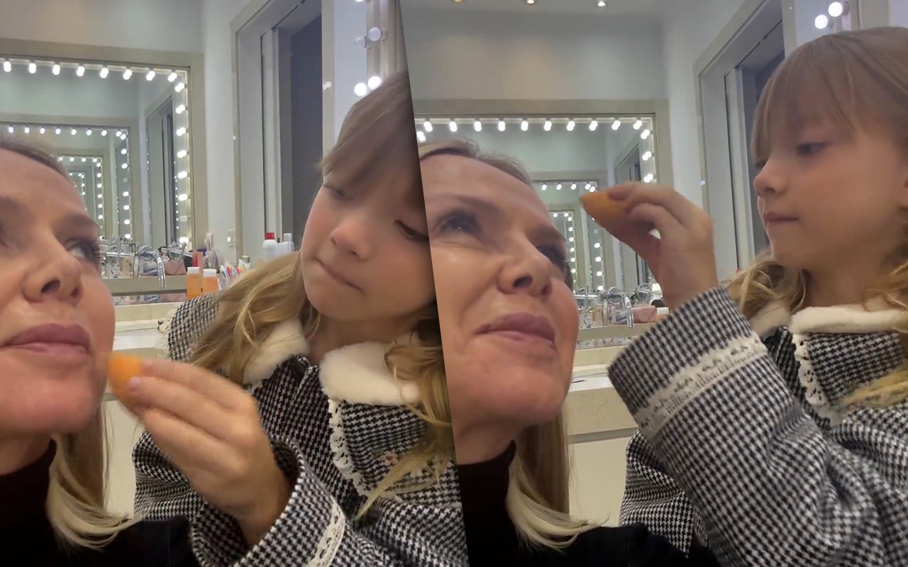 Eliana mostra make de Dia das Mães feita pela filha