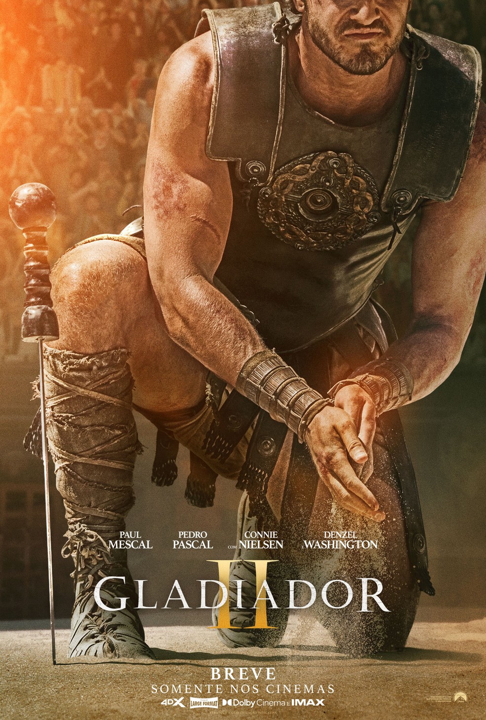 Paul Mescal estampa primeiro cartaz de 'Gladiador 2' — Foto: Divulgação