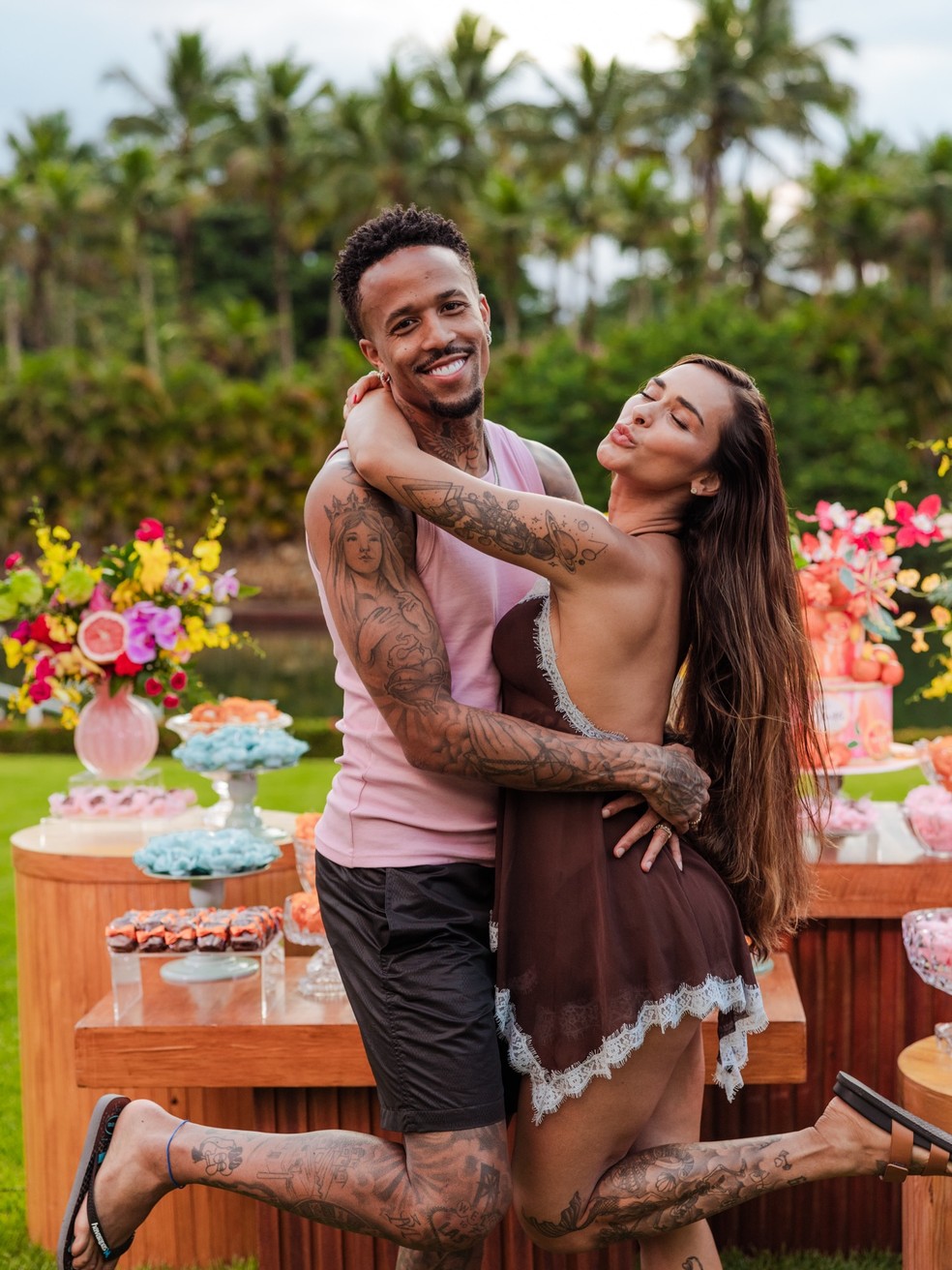 Tainá e Eder Militão — Foto: Instagram