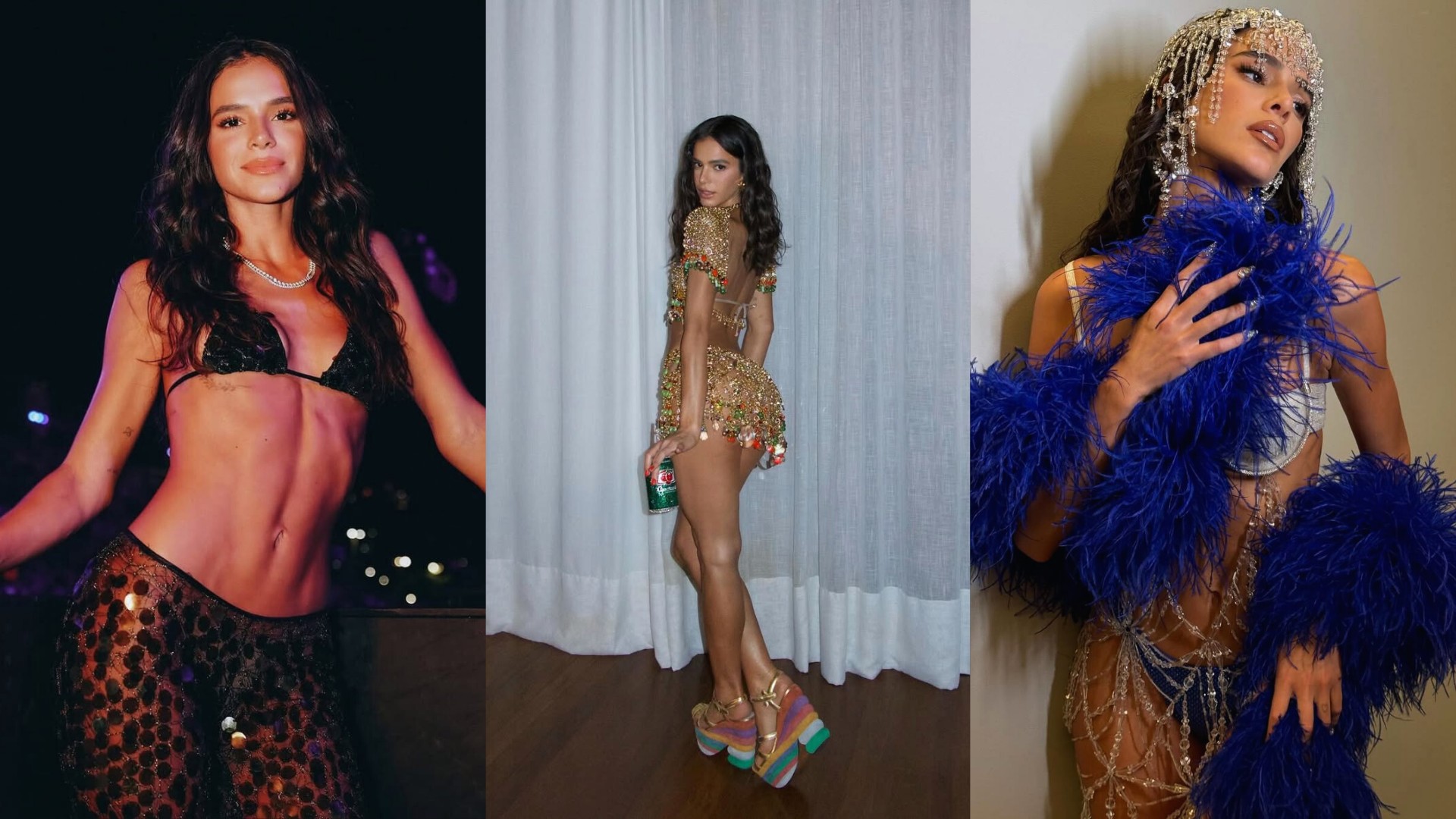 Veja 10 vezes em que Bruna Marquezine roubou a cena no carnaval; relembre looks icônicos