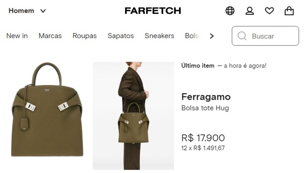 Juliana Paes usa bolsa Ferragamo — Foto: Reprodução