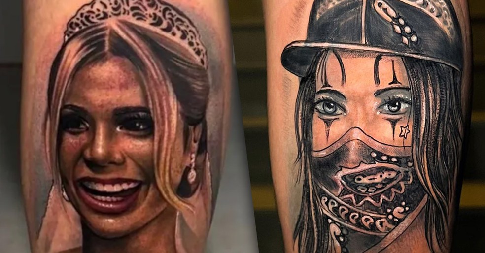 Guimê cobriu tatuagem com rosto de Lexa — Foto: Reprodução/Instagram