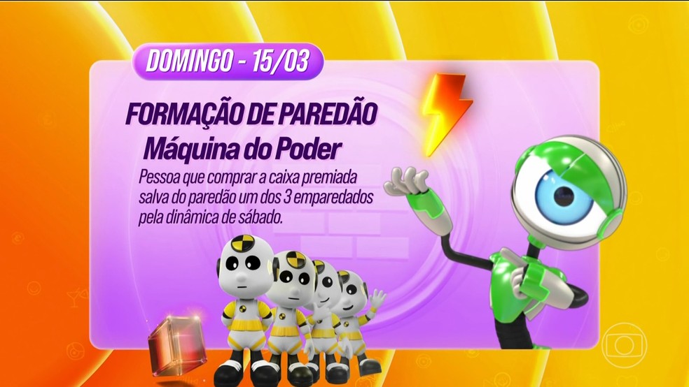 Máquina do Poder BBB 26 — dinâmica das caixas com estalecas