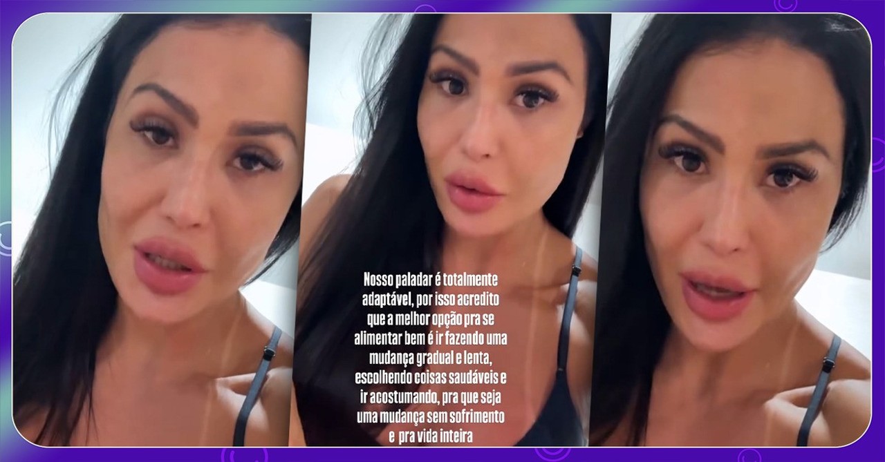 Gracyanne Barbosa revela que 'desapegou de usar filtro' e fala sobre paladar: 'Vontade de comer chocolate'