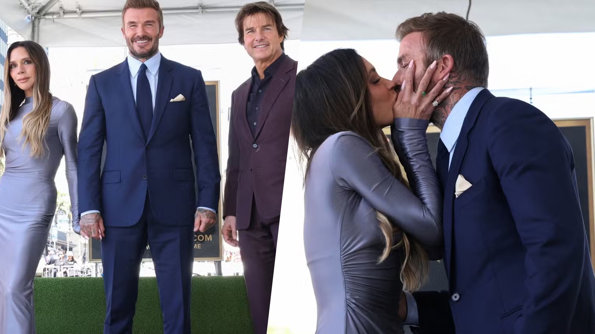 Victoria Beckham se declara após homenagem a David Beckham na Calçada da Fama: 'Te amamos'