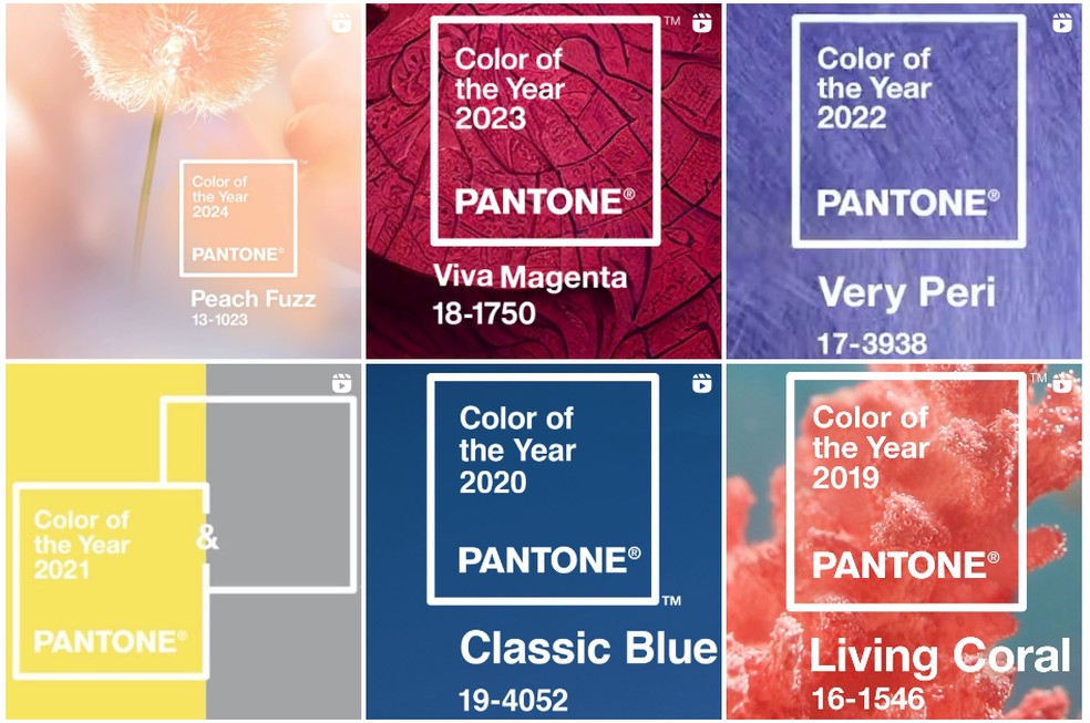 Cor do ano escolhida pela Pantone, ‘Pêssego gentil’, gera memes na internet — Foto: Reprodução/Instagram